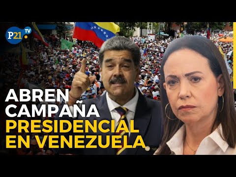 Marea roja, ola blanca: chavismo y oposición abren campaña presidencial en Venezuela