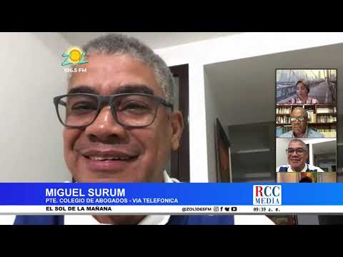 Miguel Surum Pte. colegio Abogados explica situación con elecciones para  presidir ese gremio