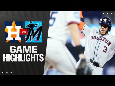 Astros vs. Marlins Game Highlights (8/4/25) | MLB Highlights