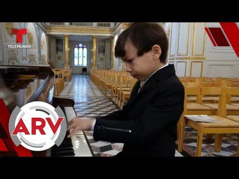 Un niño de seis años llama la atención por su talento en el piano | Al Rojo Vivo | Telemundo