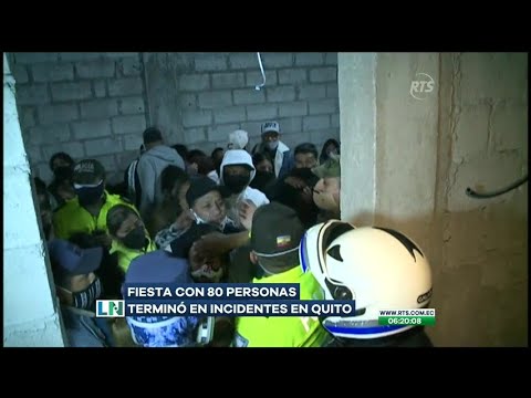 Una fiesta en Quito terminó con detenciones