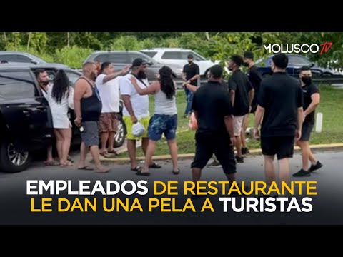 Empleados de Restaurante le DAN una pela a TURISTAS ? ( Ve Vídeo Viral )