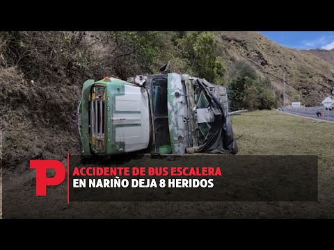 Accidente de bus escalera en Nariño deja 8 heridos | 22.10.23 | Telepacífico Noticias