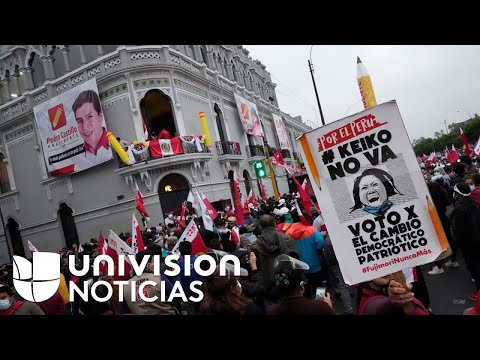 Tenso clima postelectoral en Perú ante la ajustada contienda entre Pedro Castillo y Keiko Fujimori