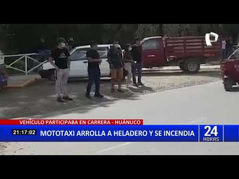 Huánuco: Carrera de mototaxis organizada por municipio dejó dos heridos