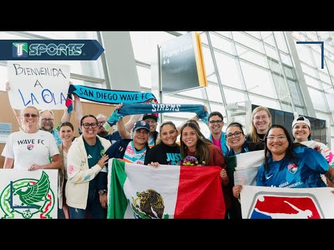 El ÍNCREIBLE RECIBIMIENTO para la FUTBOLISTA MEXICANA María Sánchez por FANS del San Diego Wave