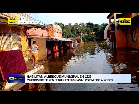 CDE: Habilitan albergue municipal para afectados por los fenómenos climáticos