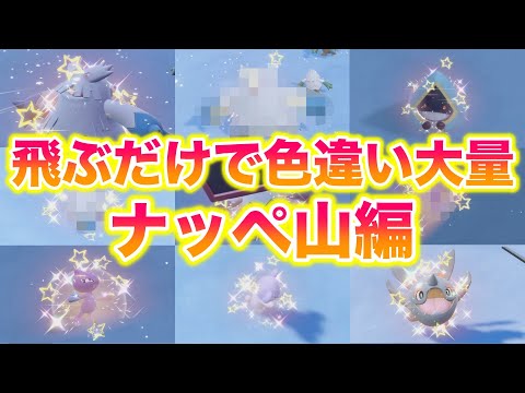 【検証】Switch2のナッペ山を飛ぶだけで色違い大量でヤバすぎたwwww【ポケモンSV/藍の円盤/ゼロの秘宝】