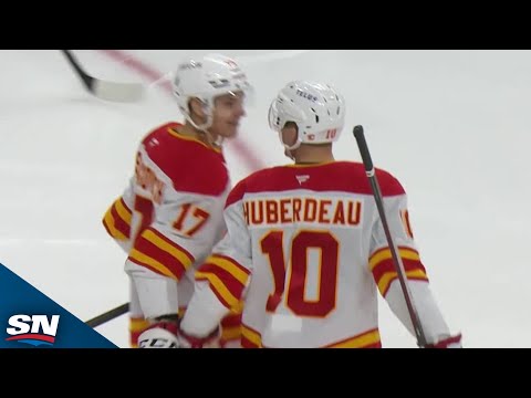 Flames Jonathan Huberdeau Beats Flyers Aleksei Kolosov With A Wicked Shot