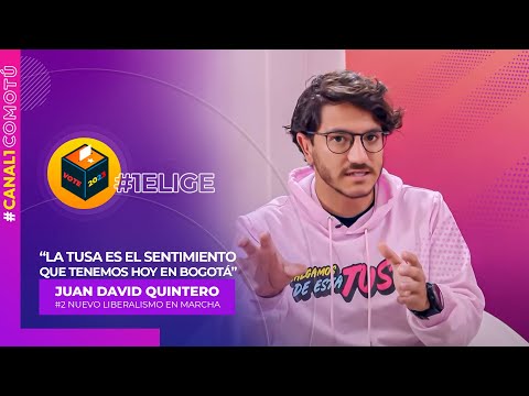 Entrevista con el candidato al concejo Juan David Quintero, que habla de la tusa de los bogotanos