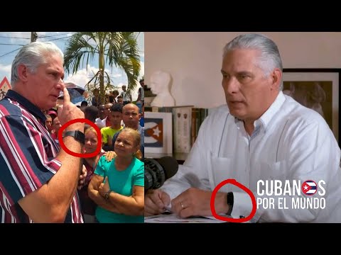 Canel, con un Apple Watch del “imperialismo”, sigue mintiendo el pueblo cubano, en su “podcast”