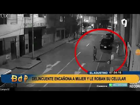 El Agustino: delincuente encañona a mujer para robarle celular