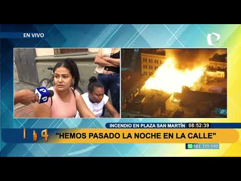Hemos pasado la noche en la calle: familias venezolanas tras incendio en Cercado de Lima