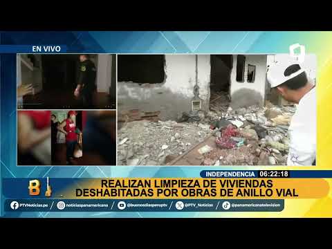Se realiza operativo para fumigar casas deshabitadas por obras del Anillo Vial en Independencia 2