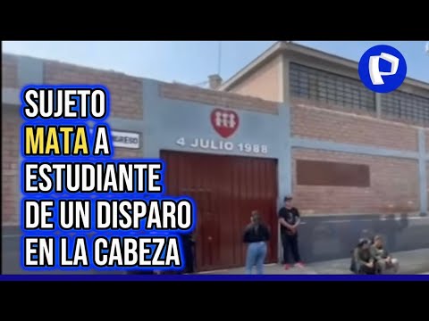 Barranca: murió escolar que fue baleado al salir de su colegio