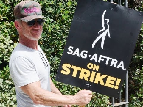 C'est complètement malsain : Sean Penn rejoint la grève dans les rues d’Hollywood et s'oppose à