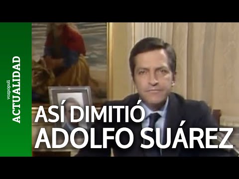 Así dimitió Adolfo Suárez en 1981