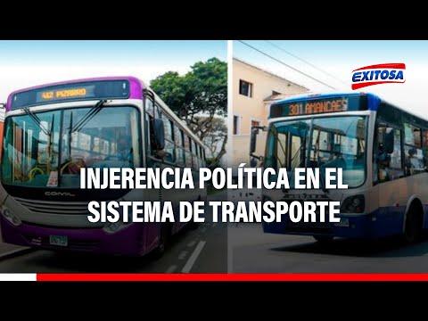 Transporte público: “Hay una injerencia política desde la creación del sistema”, asegura experto