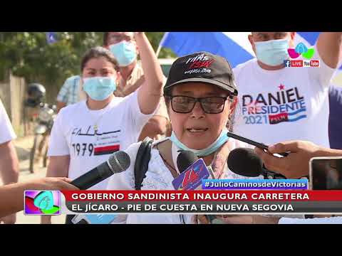 Gobierno de Nicaragua inaugura carretera entre El Jícaro y Pie de cuesta en Nueva Segovia