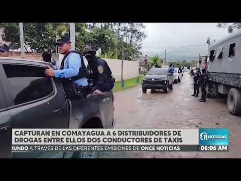 Capturan en Comayagua a 6 distribuidores de dorgas entre ellos dos de taxis