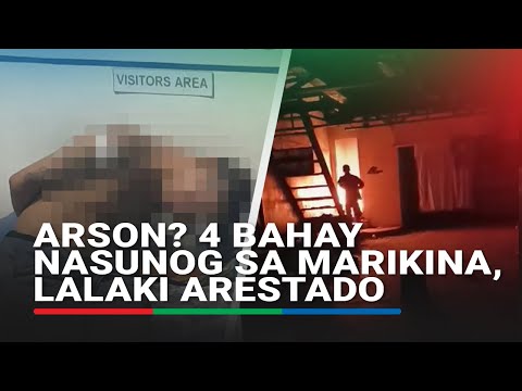 Arson? 4 bahay nasunog sa Marikina, lalaki arestado