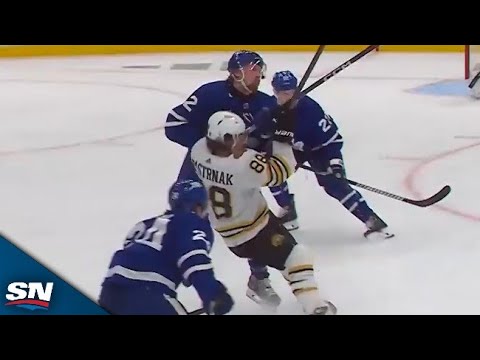 Maple Leafs Simon Benoit And Ryan Reaves String Together Trio Of Massive Hits On Bruins