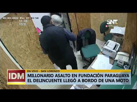 San Lorenzo: Millonario asalto en Fundación Paraguaya.