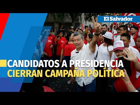 Candidatos a la Presidencia de la oposición cierran campaña política en El Salvador