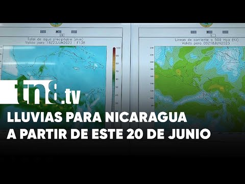 Pronostican lluvias en Nicaragua a partir de este 20 de junio
