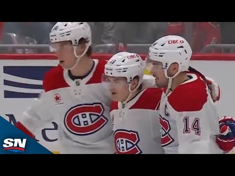 Canadiens Cole Caufield Pounces On Loose Puck and Buries Power-Play Goal