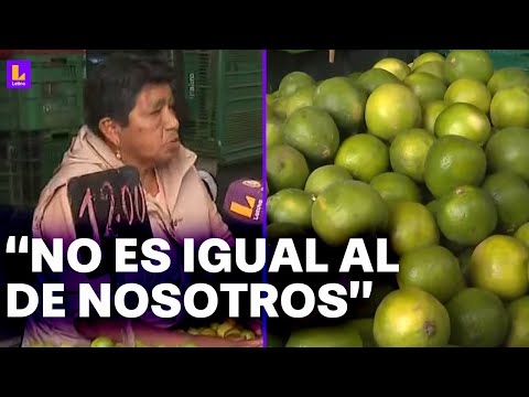 Comerciantes de Lima no recomiendan los limones extranjeros: Lo peruano es lo mejor que hay