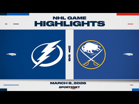 NHL Highlights | Lightning vs. Sabres - March 8, 2026
