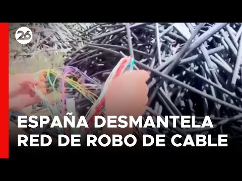 ESPAÑA | Desmantelan red de robo de cable de cobre