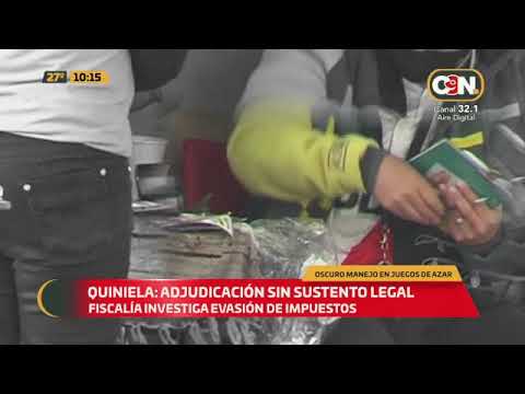 Quiniela: Adjudicación sin sustento legal