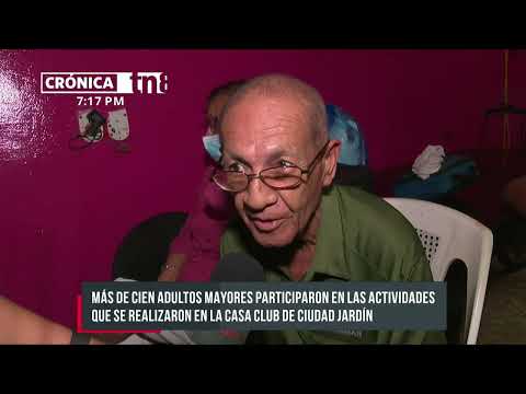 Adultos mayores de Managua celebran el Día del Padre - Nicaragua