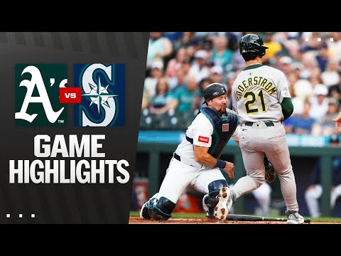 As vs. Mariners Game Highlights (8/23/25) | MLB Highlights