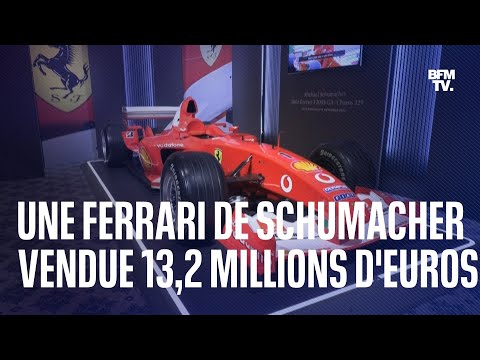 Une Ferrari de Michael Schumacher vendue 13,2 millions d'euros aux enchères