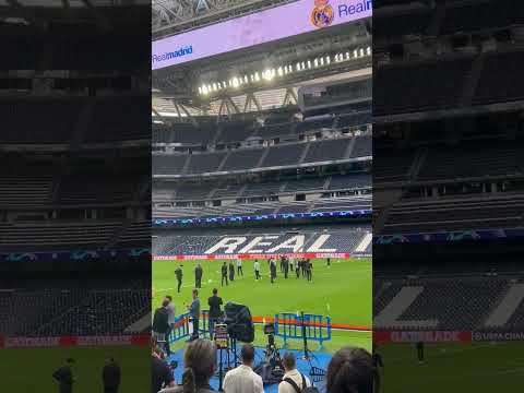 EL videomarcador cuando el Bayern saltó al Bernabéu