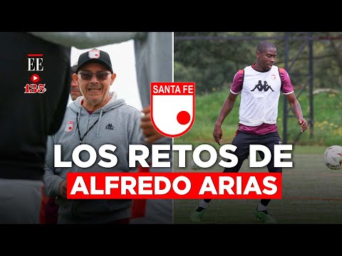 Alfredo Arias, técnico de Santa Fe, espera imprimir su estilo en un equipo rojo que extraña título