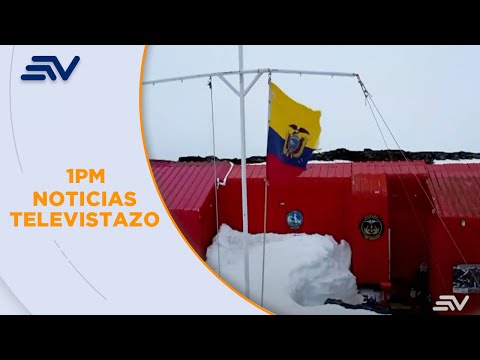 El equipo de la armada habilita generadores para su estadía en la Antártida | Televistazo | Ecuavisa
