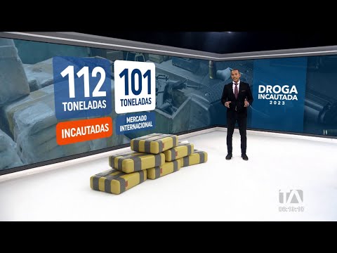 112 toneladas de droga decomisadas en Ecuador en lo que va del año