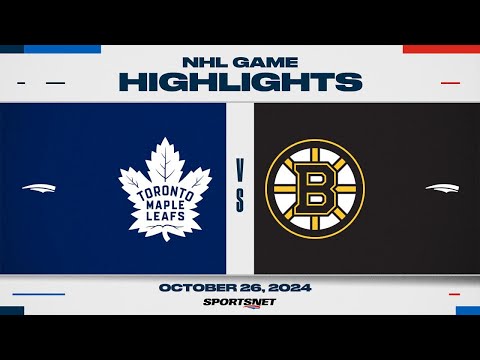 NHL Highlights | Maple Leafs vs. Bruins - October 26, 2024