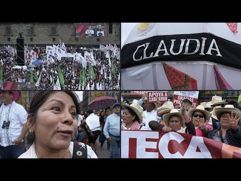 ¡Presidenta!, celebran miles llegada de Sheinbaum al poder en México | AFP