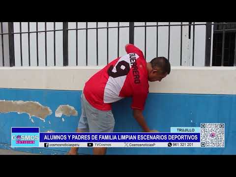 Trujillo: alumnos y padres de familia limpian escenarios deportivos