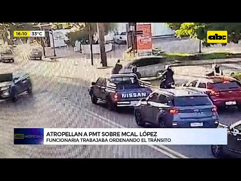 Atropellan a inspectora de la PMT sobre avenida Mariscal López