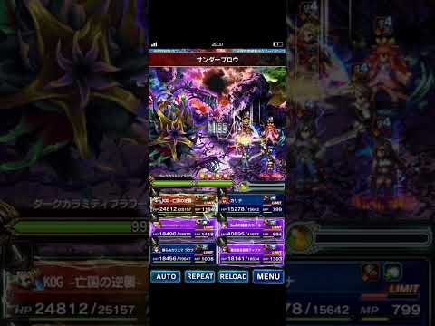 【FFBE】　ダークカラミティフラワー戦　光守りしパ　最新キャラはほぼ一凸　480億ぐらい　装備紹介はなし　参考程度自身の最適パで挑んで下さいね