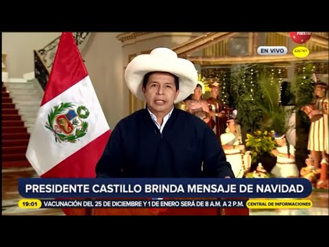 Presidente Pedro Castillo brindó mensaje por Navidad