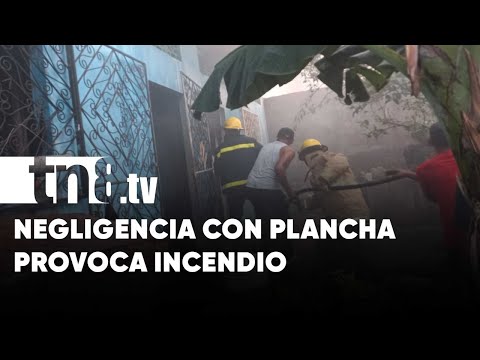 Aparente negligencia con plancha, provoca incendio en Moyogalpa - Nicaragua
