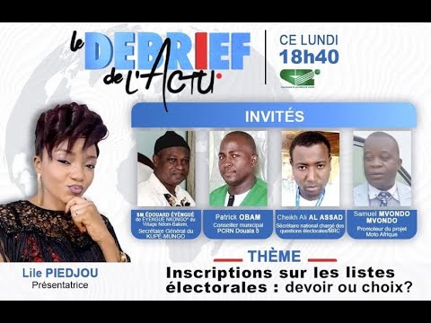 INSCRIPTION SUR LES LISTES ELECTORALES: Devoir ou choix ? ( DEBRIEF DE L'ACTU du Lundi 28/08/2023 )