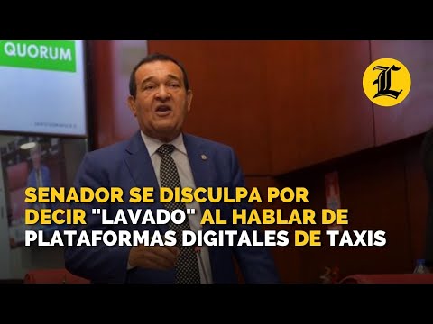 Antonio Marte se disculpa por usar palabra lavado al hablar de plataformas digitales de taxis